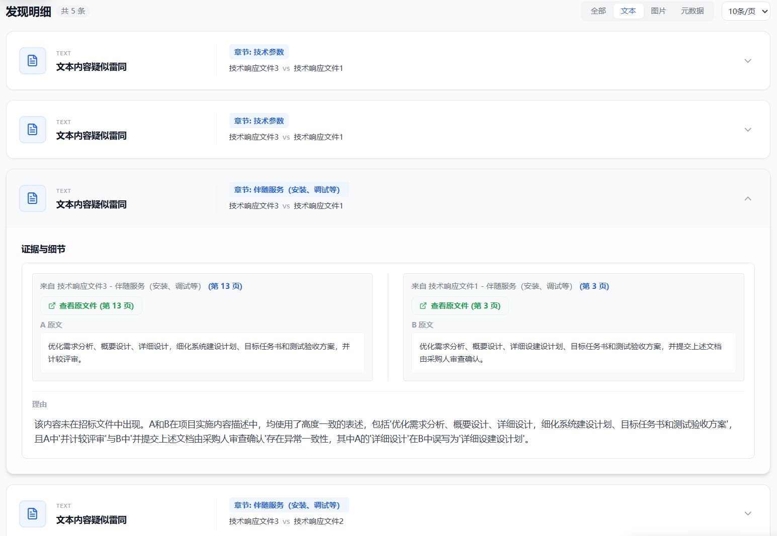 发现明细